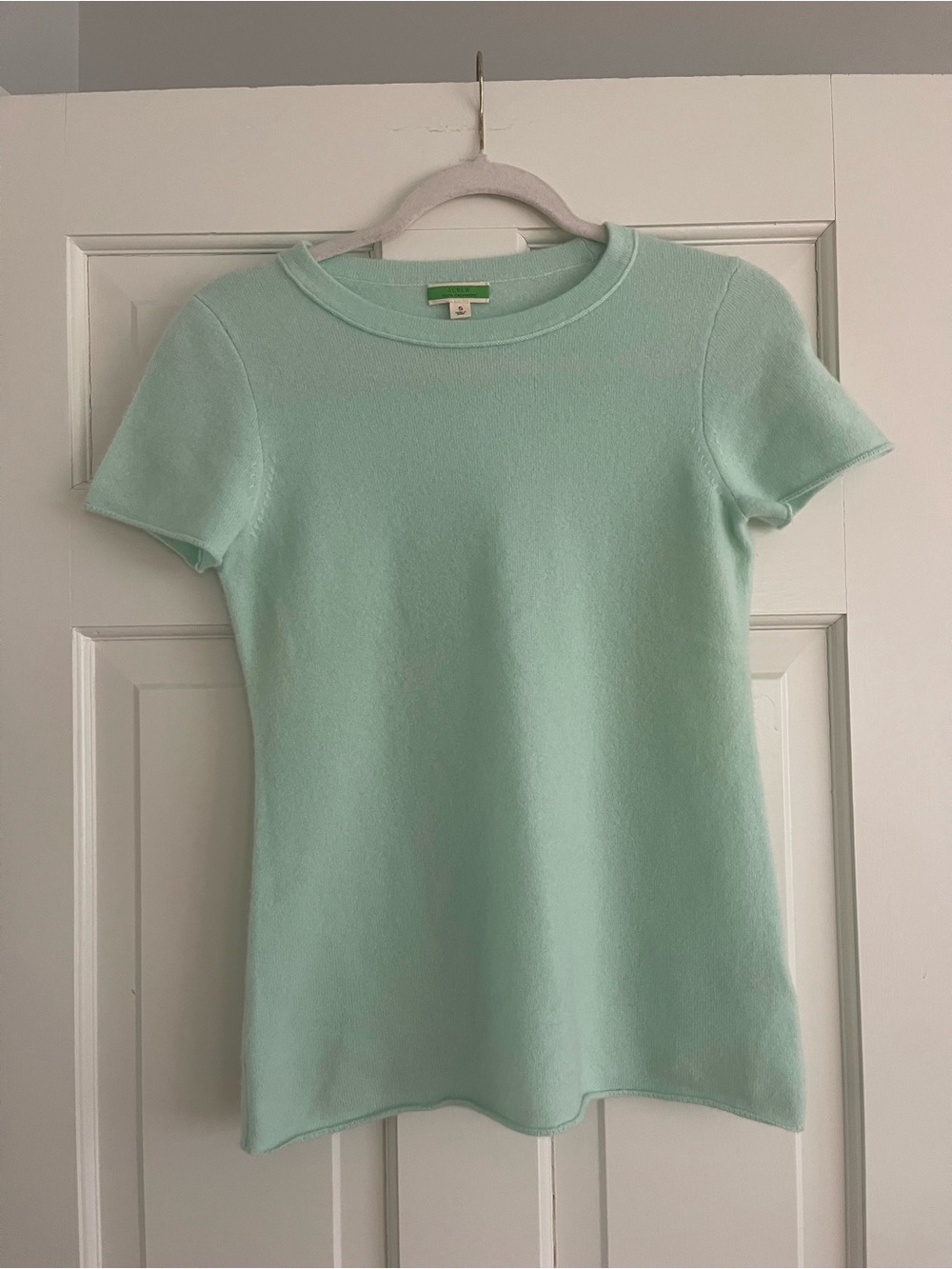 J.Crew 100% Cashmere Sweater Tee in Mint